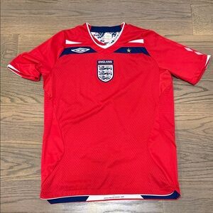Men’s Umbro Red England Football Shirt Medium